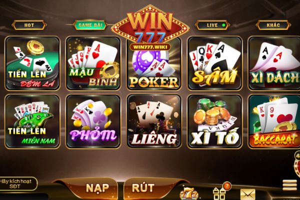Giới thiệu Win777 - Đa dạng game, tỷ lệ cược nạp rút hấp dẫn